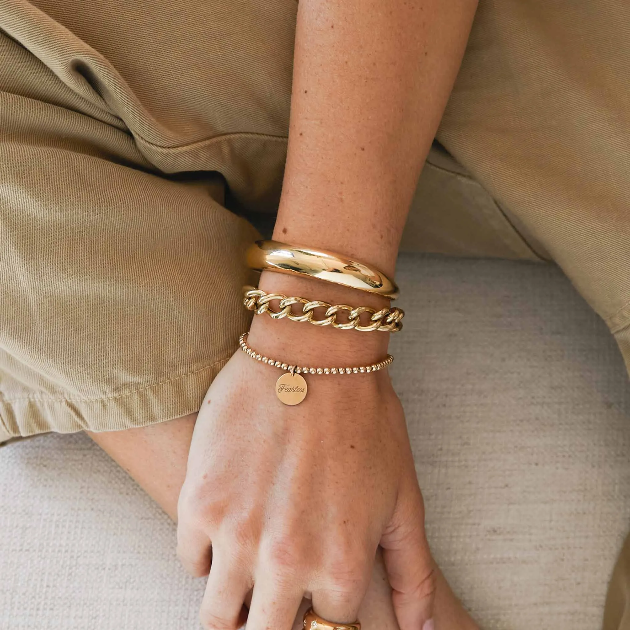 14k Gold Medium Aura Cuff