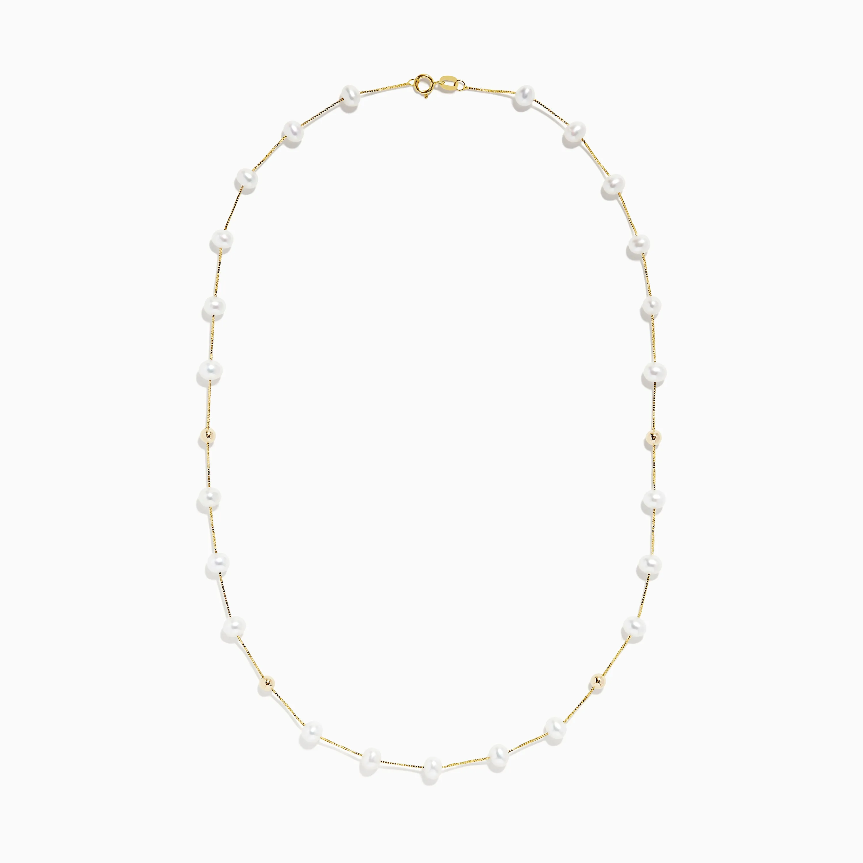 14K Yellow Gold Freshwater Pearl Necklace