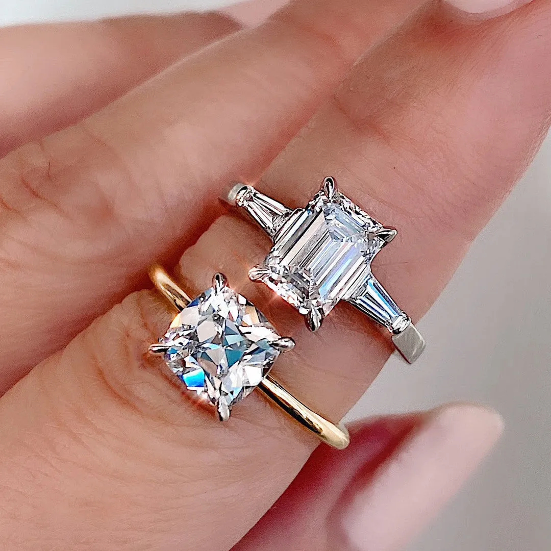 1.52cts FVS1 Cushion Diamond Aura Ring