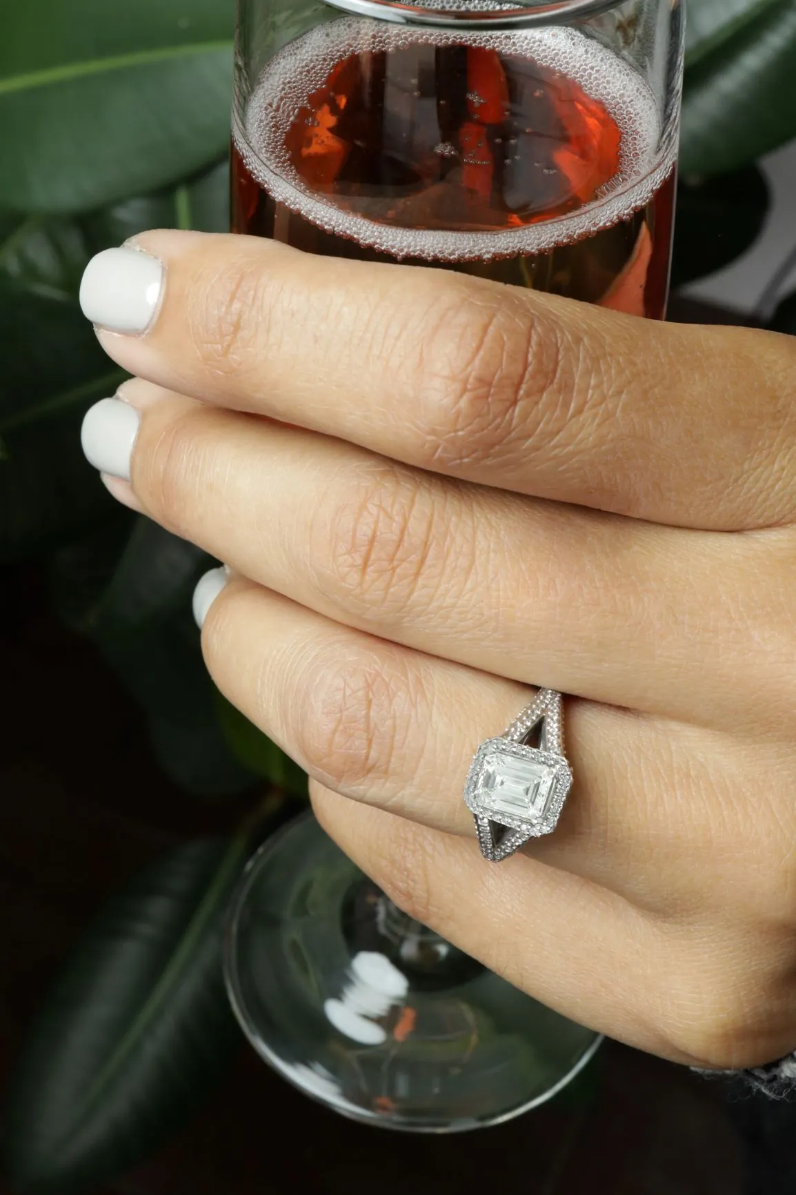 1.81 ctw GIA Certified Emerald Cut Diamond Engagement Ring