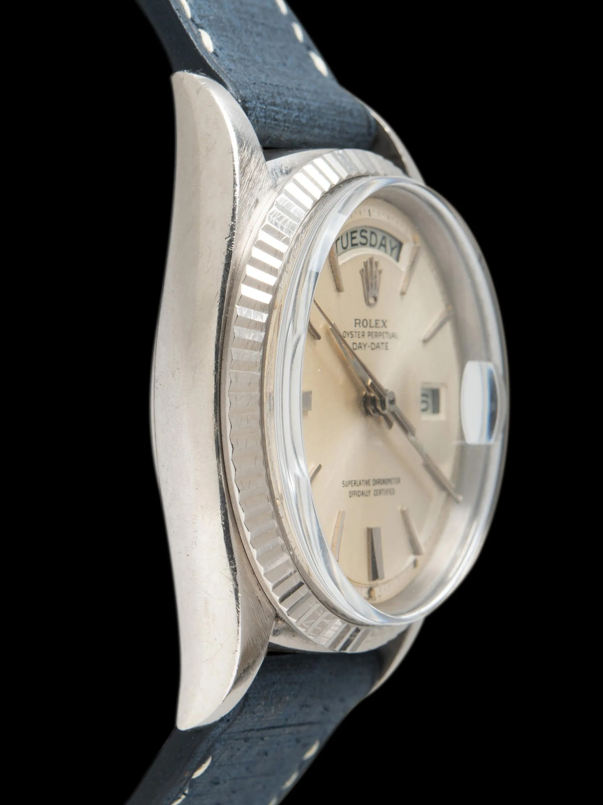 1966 Rolex Day-Date 18K WG (Ref. 1803) Silver "Doorstop" Dial