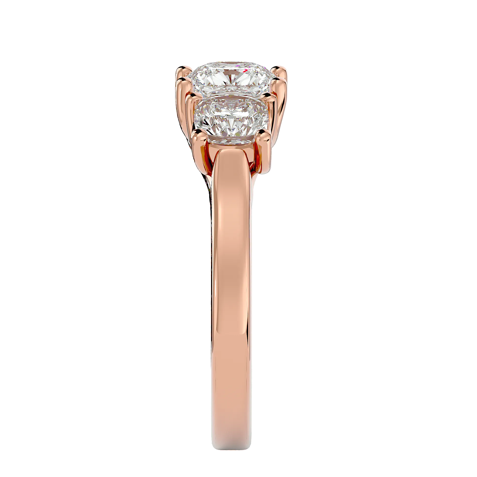2 5/8 ctw Round Three Stone Lab Grown Diamond Ring