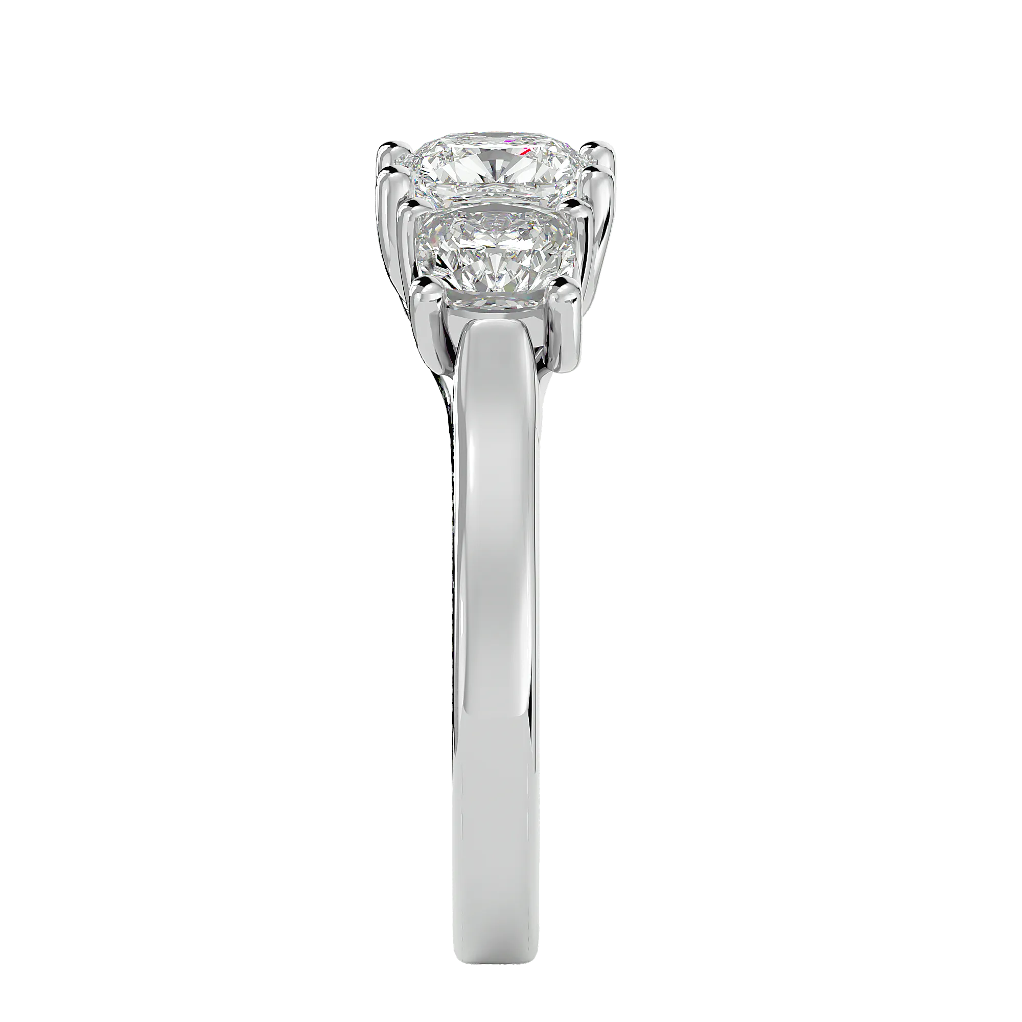 2 5/8 ctw Round Three Stone Lab Grown Diamond Ring