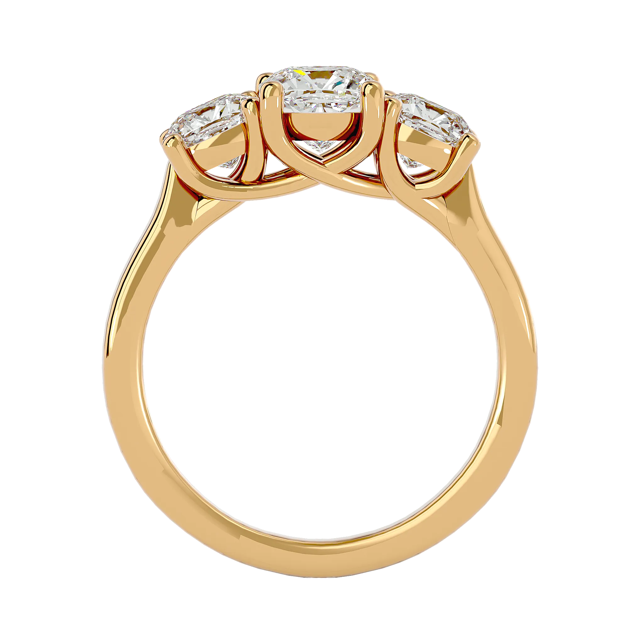 2 5/8 ctw Round Three Stone Lab Grown Diamond Ring