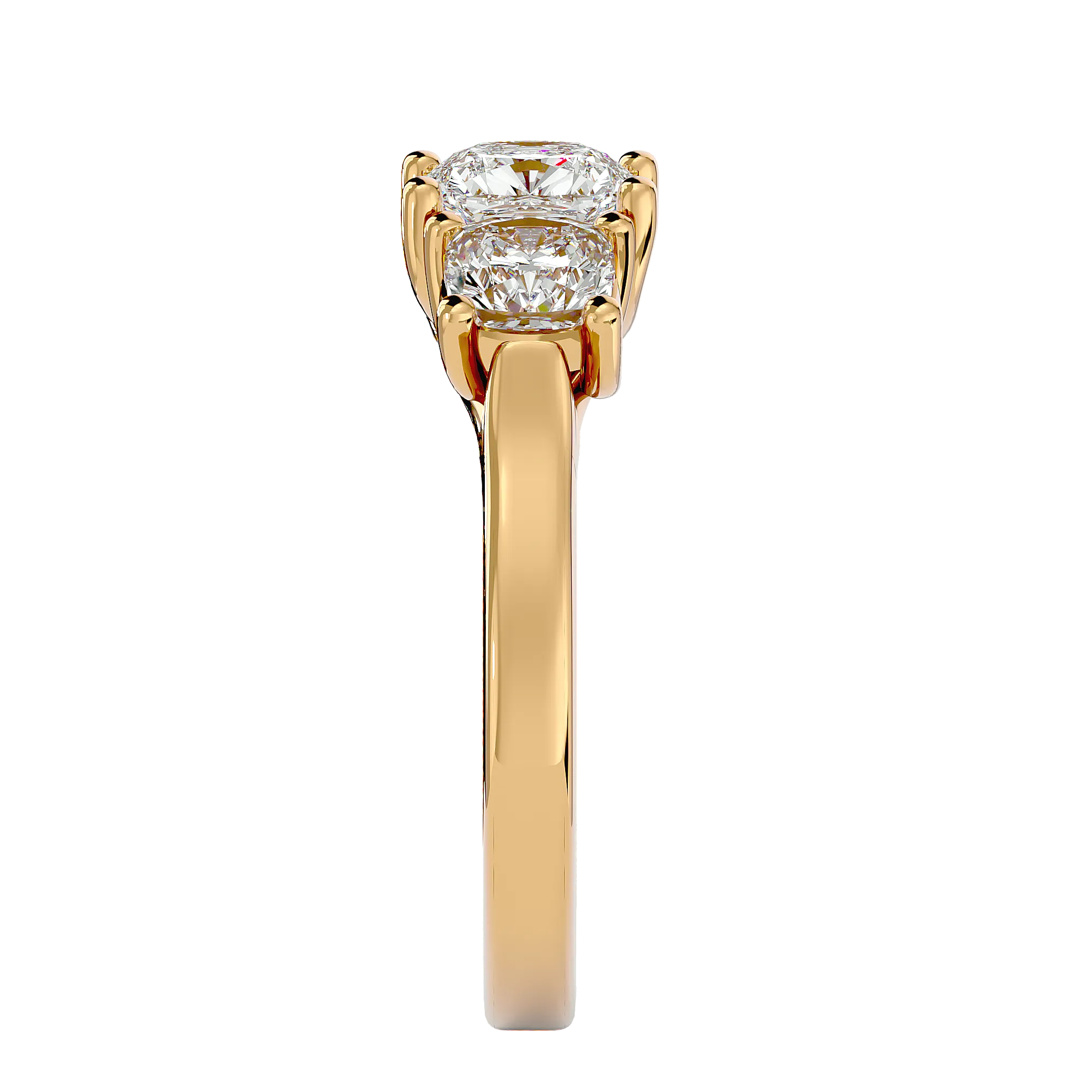 2 5/8 ctw Round Three Stone Lab Grown Diamond Ring