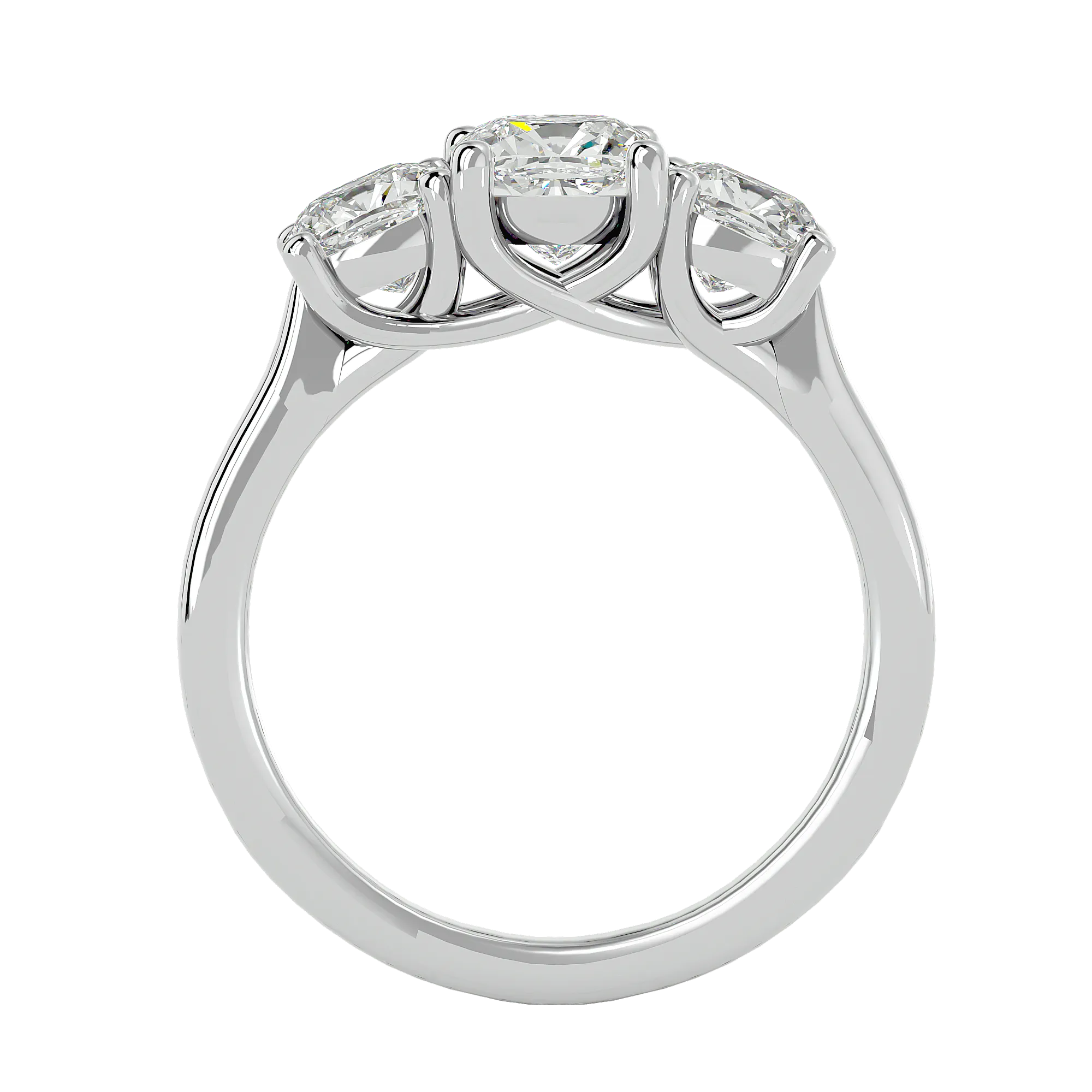 2 5/8 ctw Round Three Stone Lab Grown Diamond Ring
