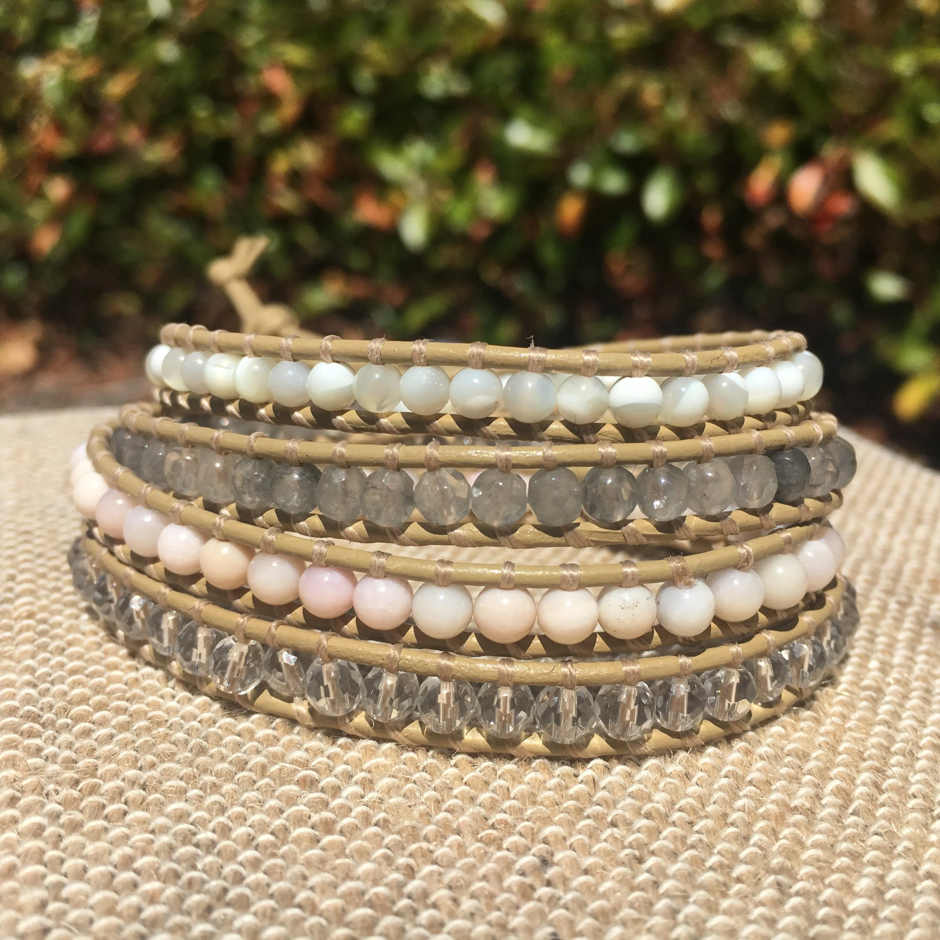 4-Wrap Bracelet - 4 stone bracelet #3