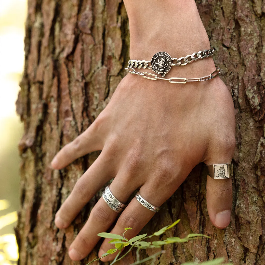 Bee Square Signet Ring