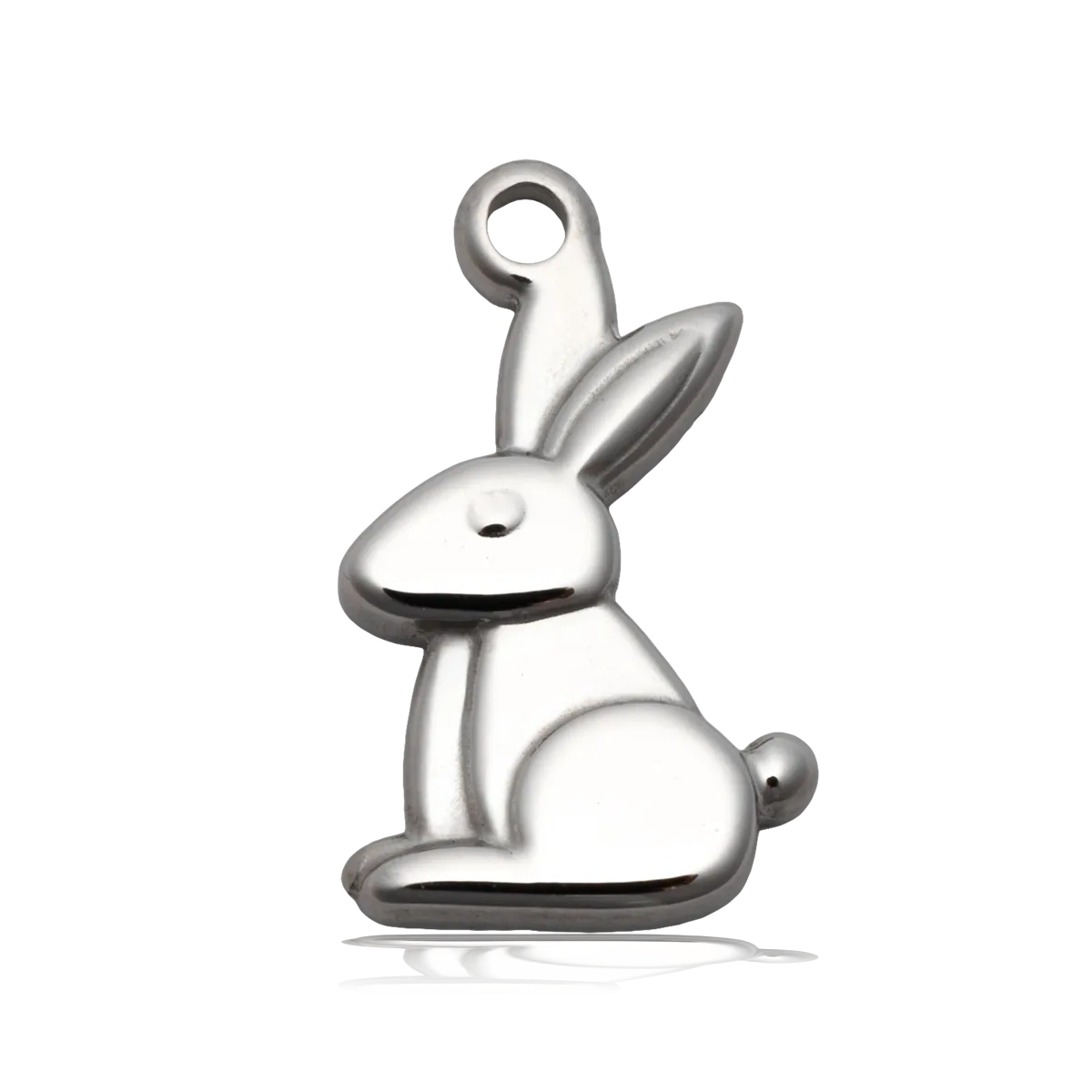 Bunny Charm with Green Yellow Jade Charity Bracelet