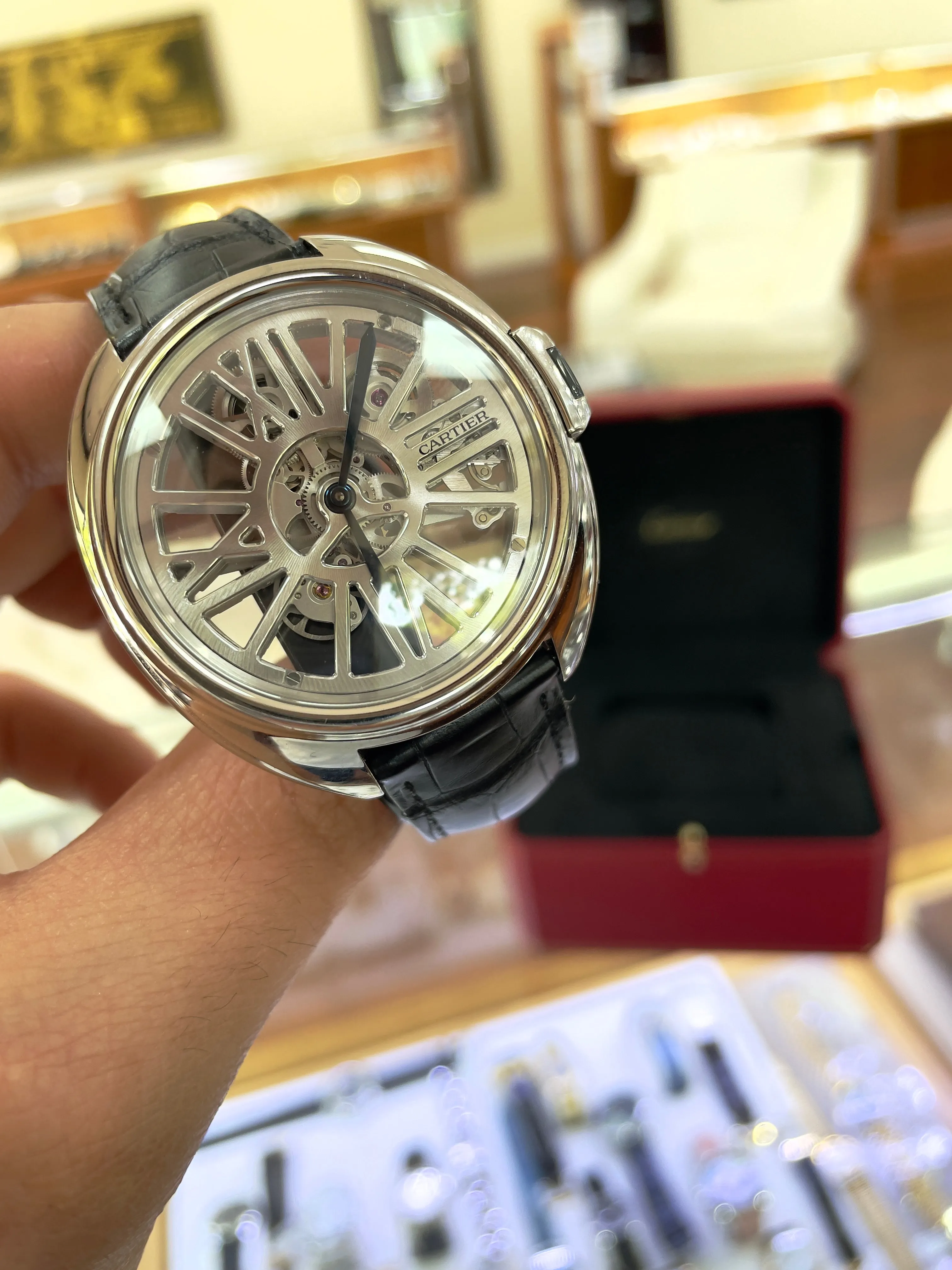 Cartier Clé De Skeleton WHCL0008  41mm Platinum Skeleton Preowned