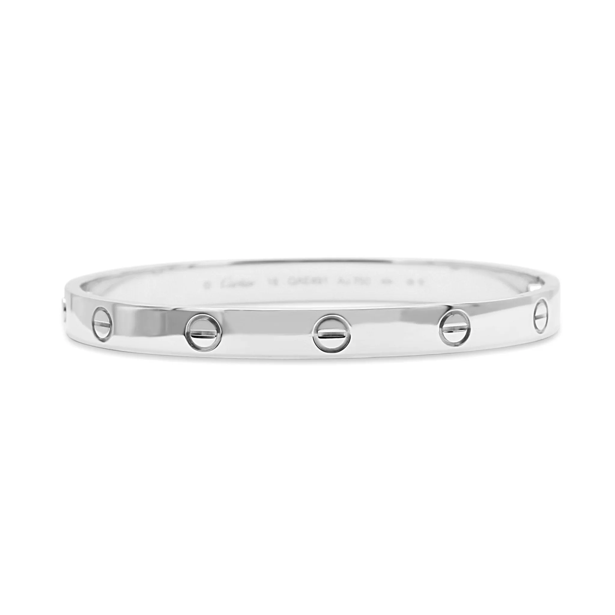 Cartier Love Bangle 18ct White Gold - Size 18