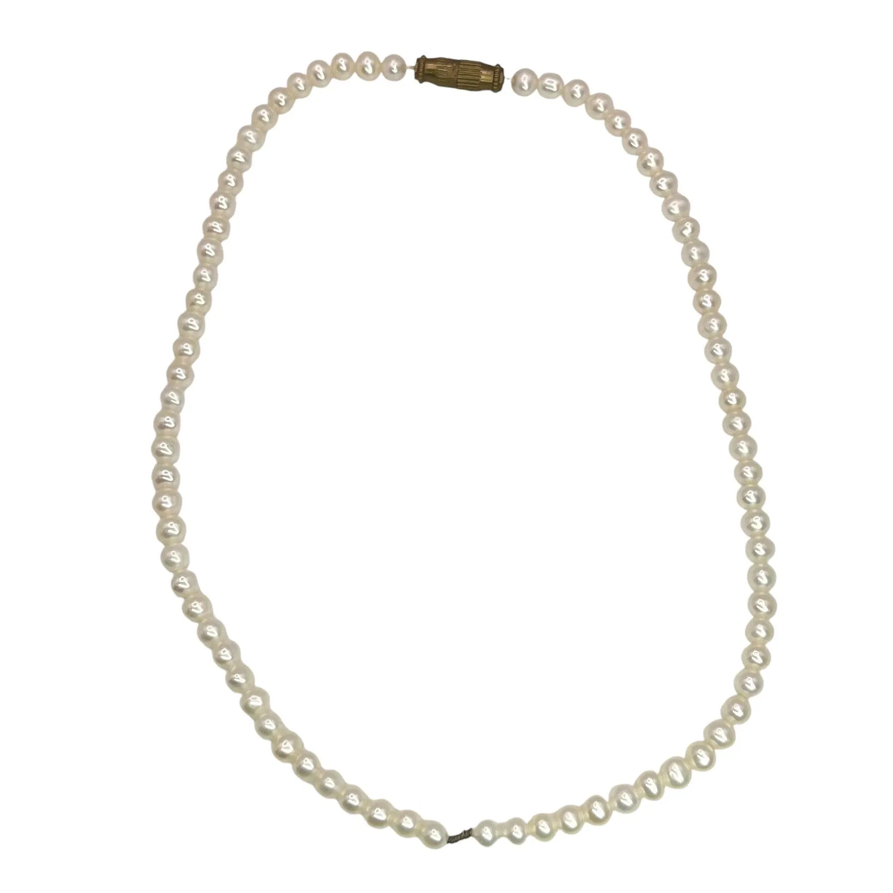 Classic Round Pearl Choker Necklace White Cream Feminine Coquette Girl Bridal