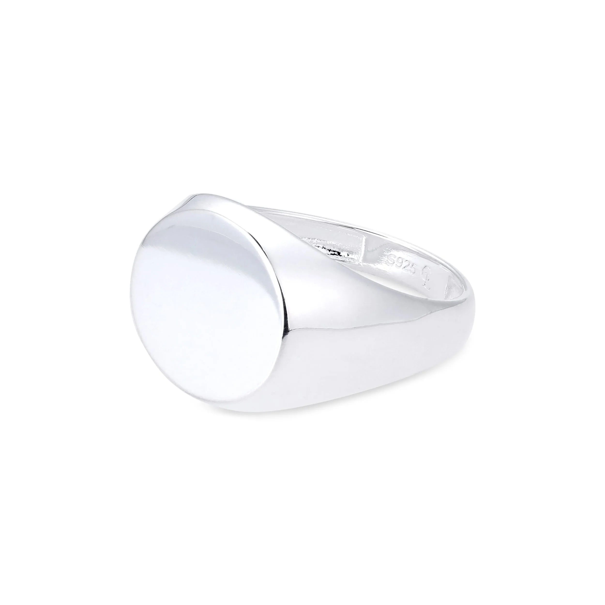 Classic Round Signet - Silver