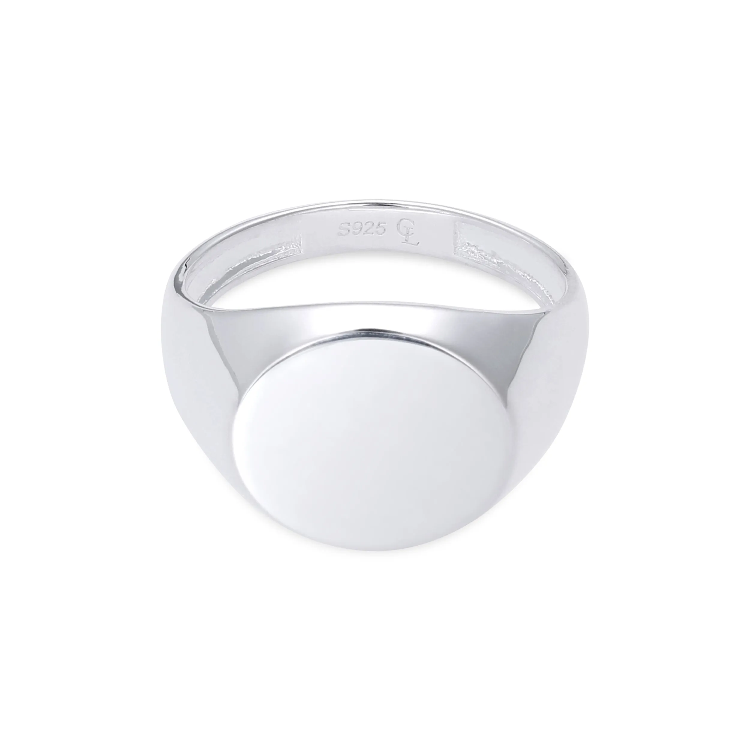 Classic Round Signet - Silver
