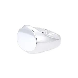 Classic Round Signet - Silver
