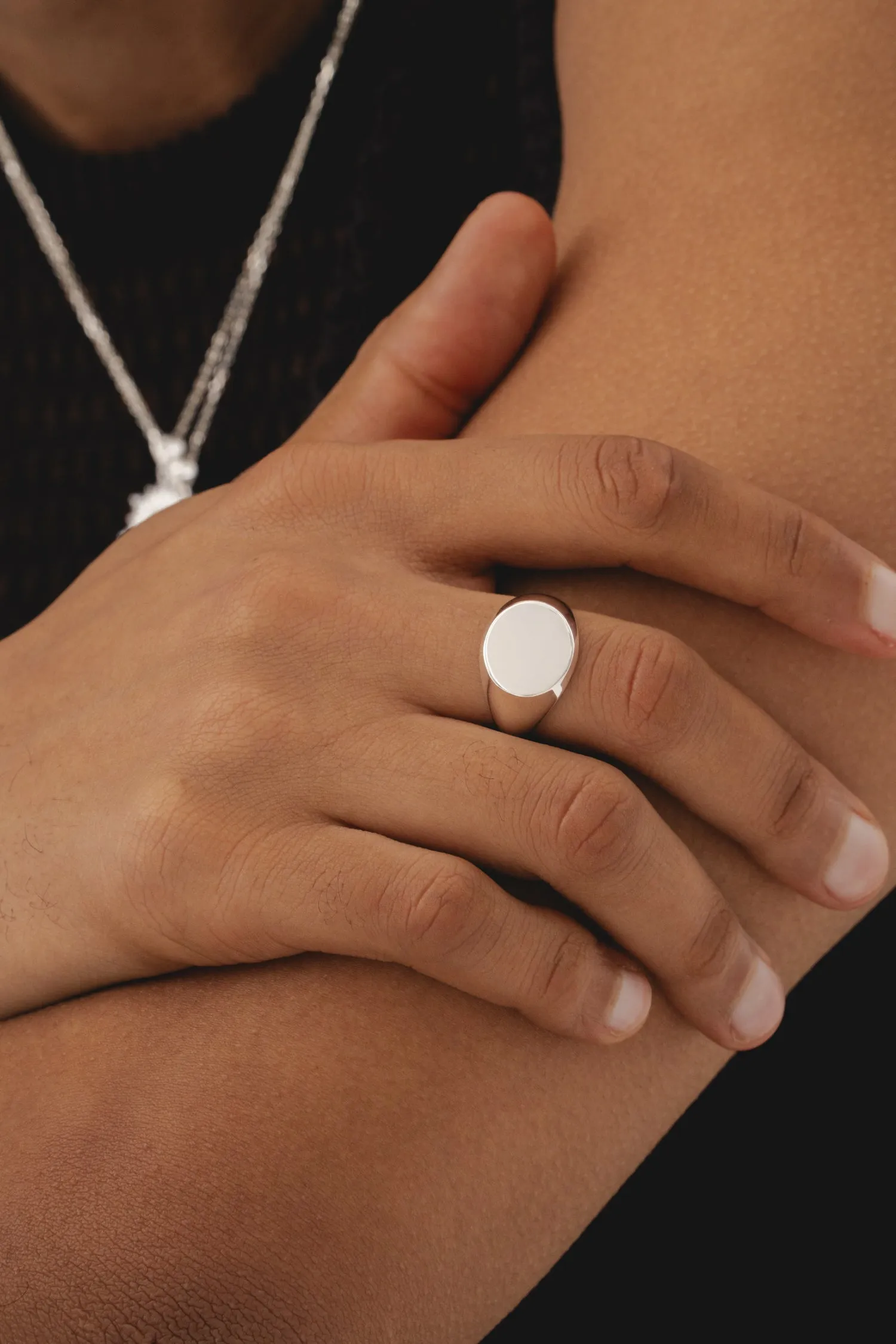 Classic Round Signet - Silver