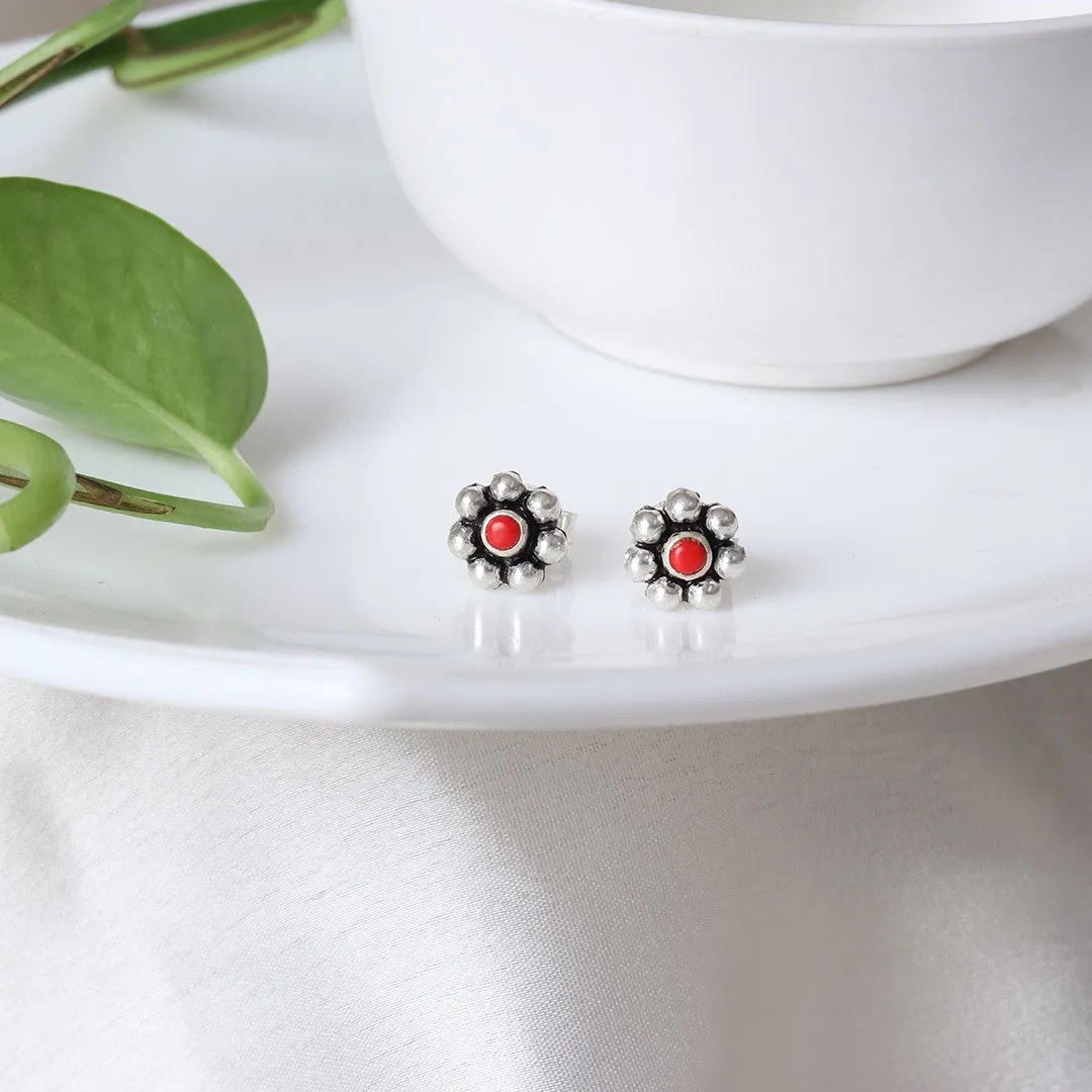 Coral Kudi Studs