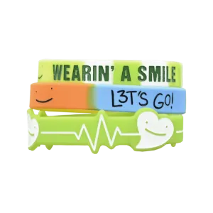 Dream Lets Go Wristbands 3-pack