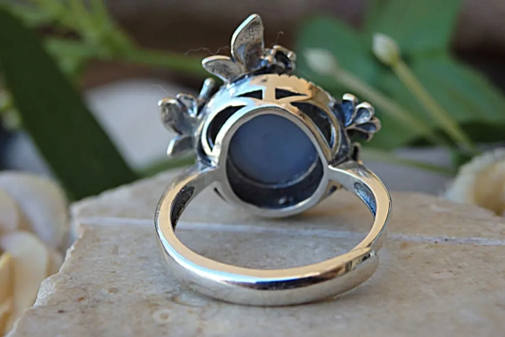 Druzy gemstone ring