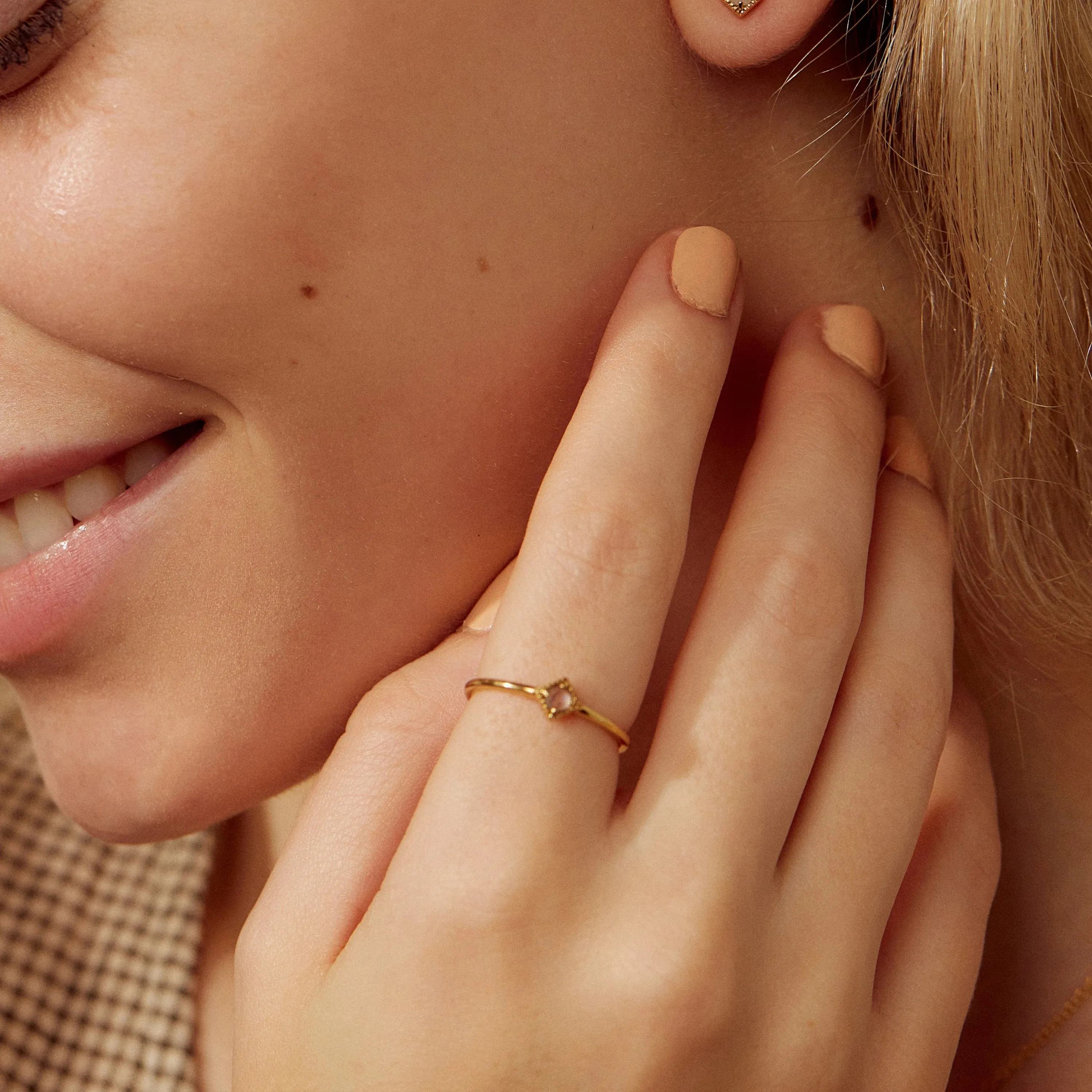 Eclipse Moonstone Ring