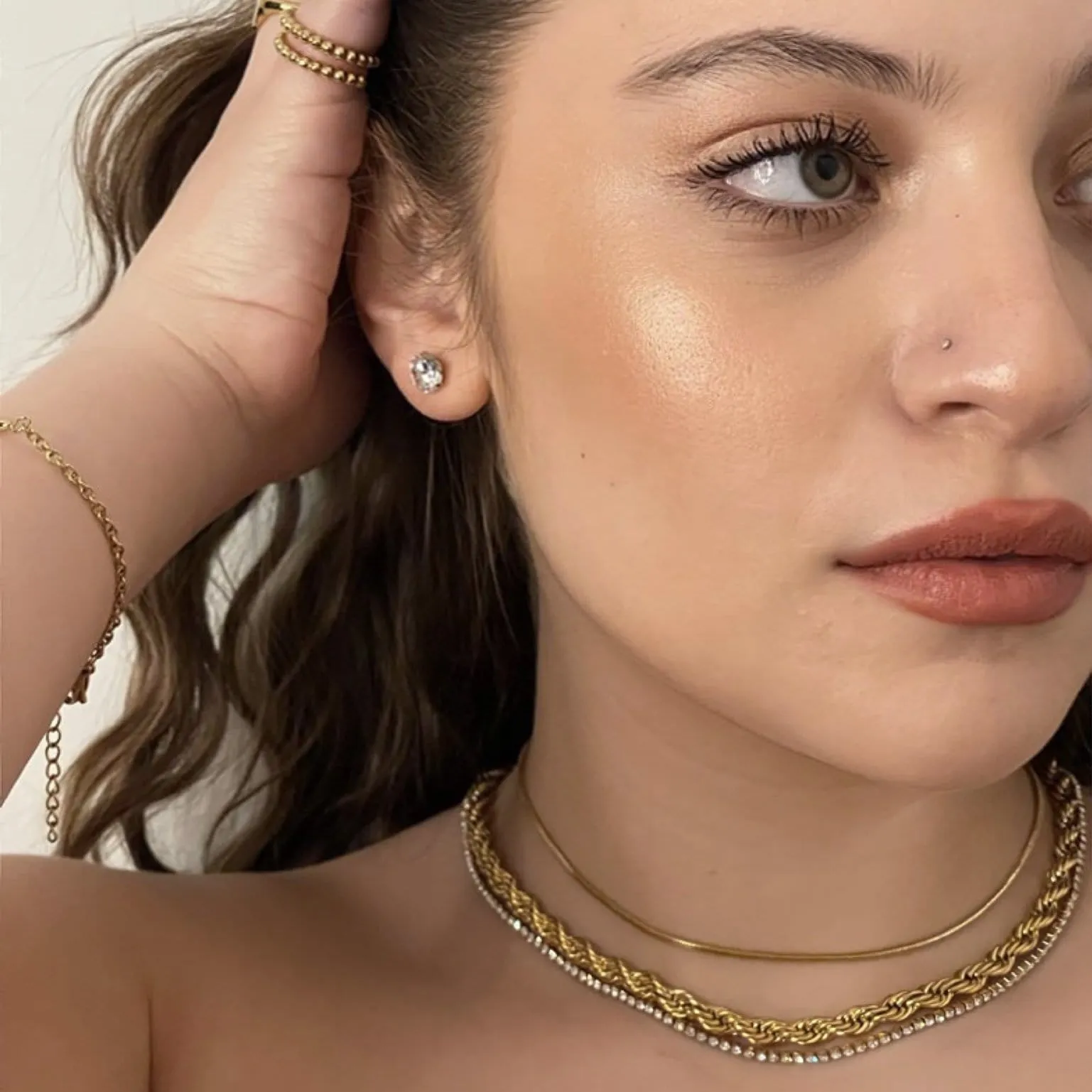 Ellie Vail - Amara Dainty Snake Chain Choker Necklace