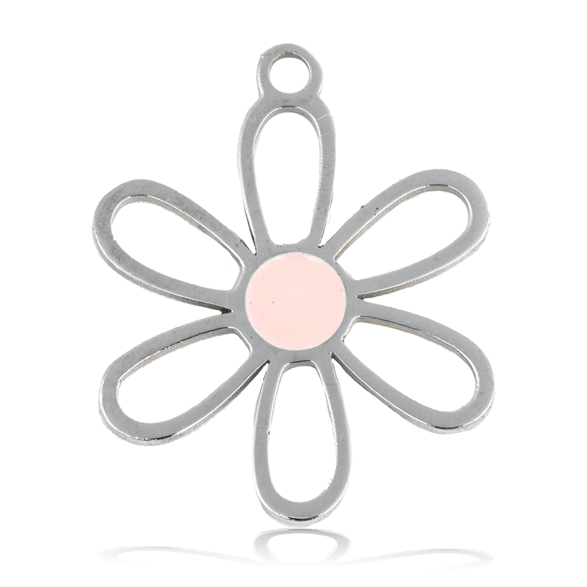 Flower Charm with Azure Blue Jade Charity Bracelet
