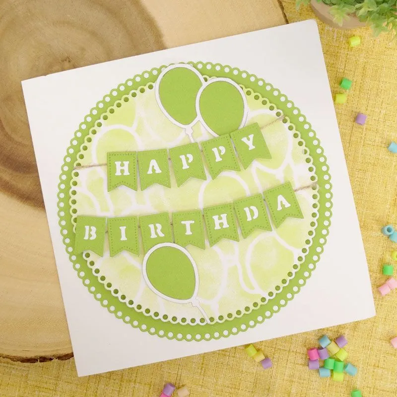 Hunkydory Moonstone Dies - Banner Bunting Alphabet*