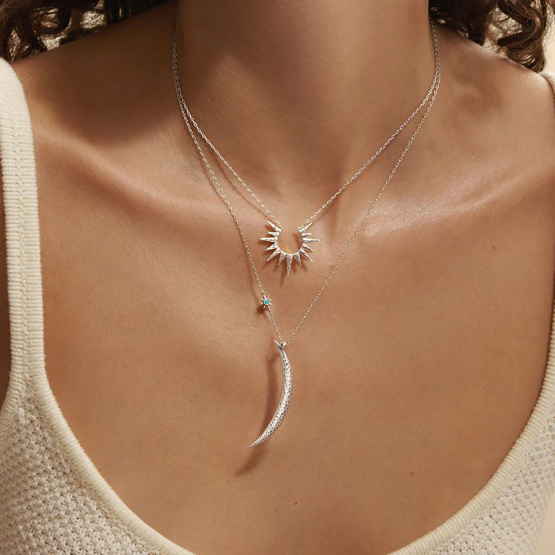 Inspiration Intention Necklace Set Silver
