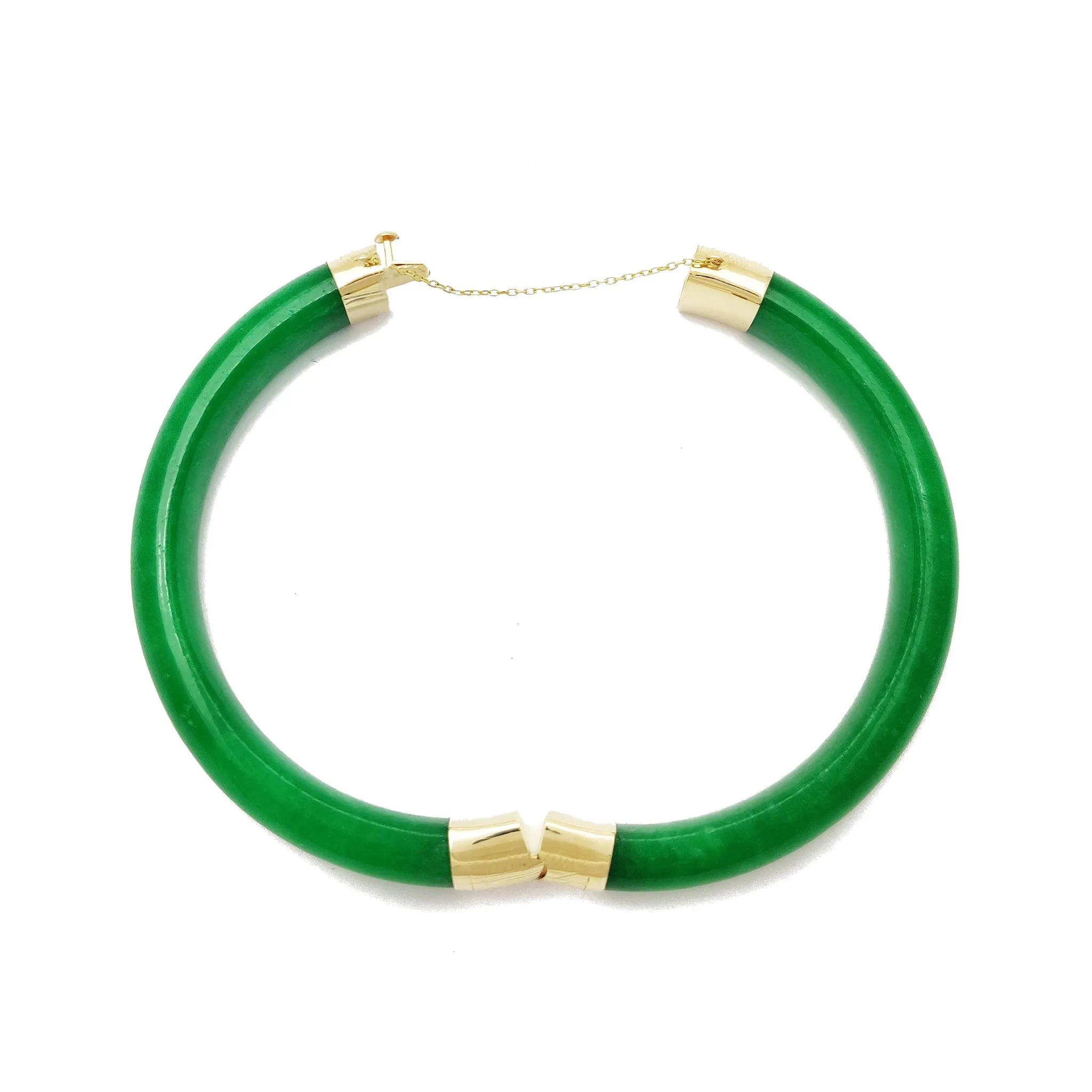 Jade Bangle Bracelet (14K)