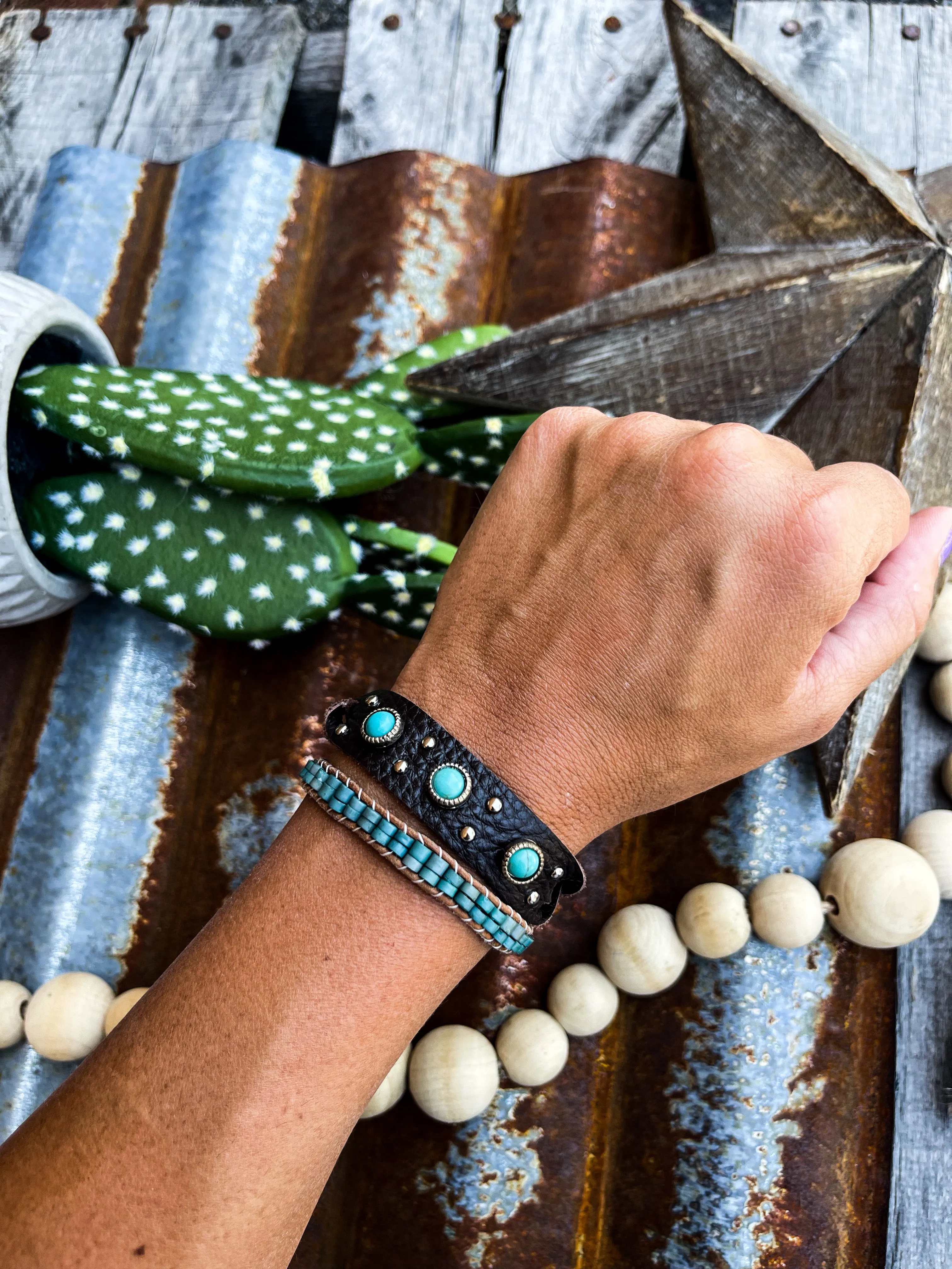 Jameson Turquoise Stud Bracelet