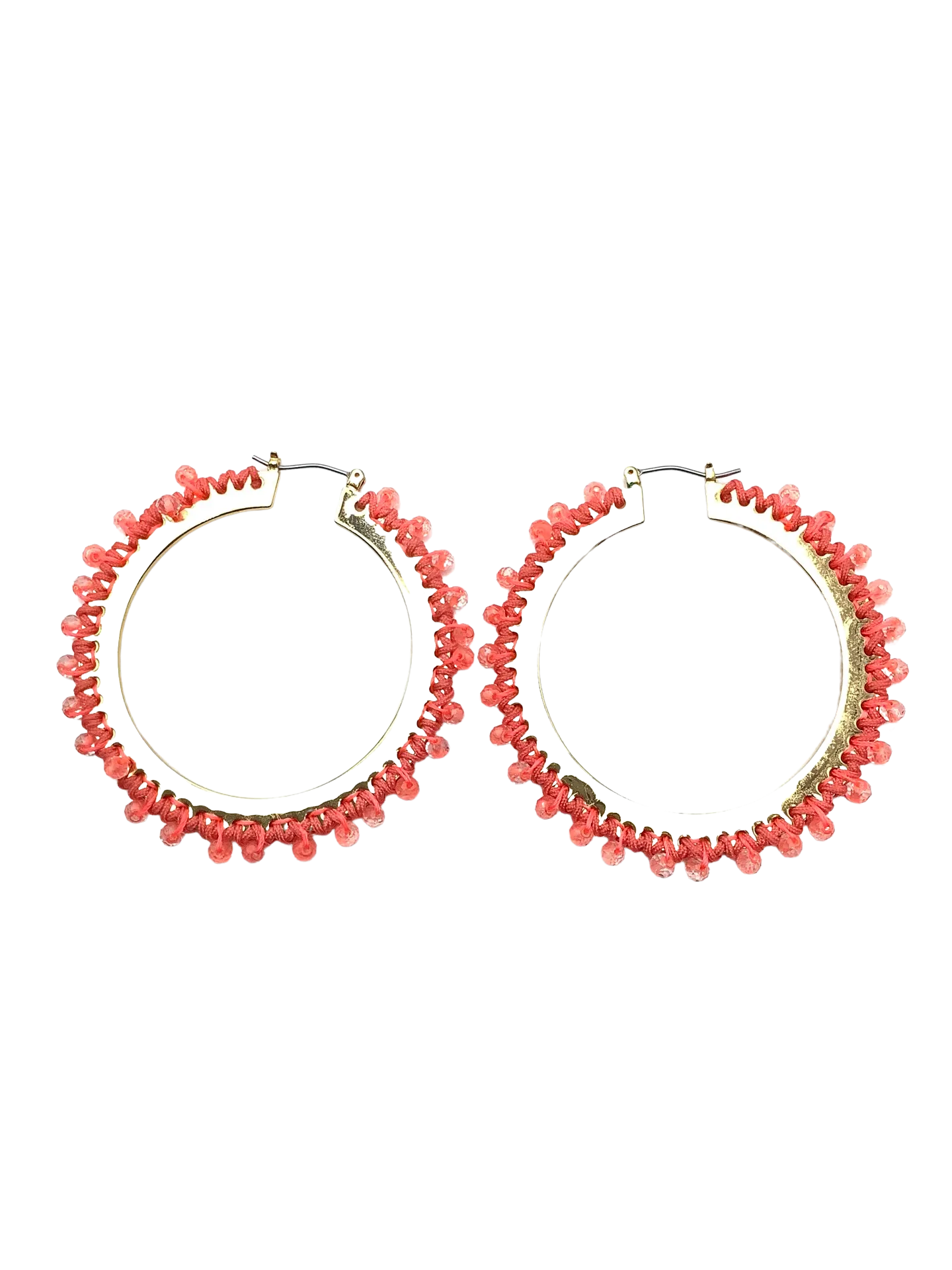 Kate Spade Coral Hoop Earrings