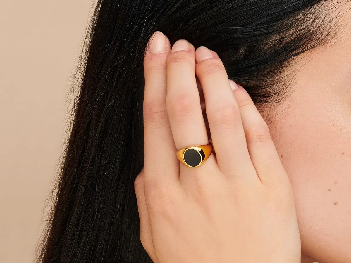 Laurel Black Onyx Ring