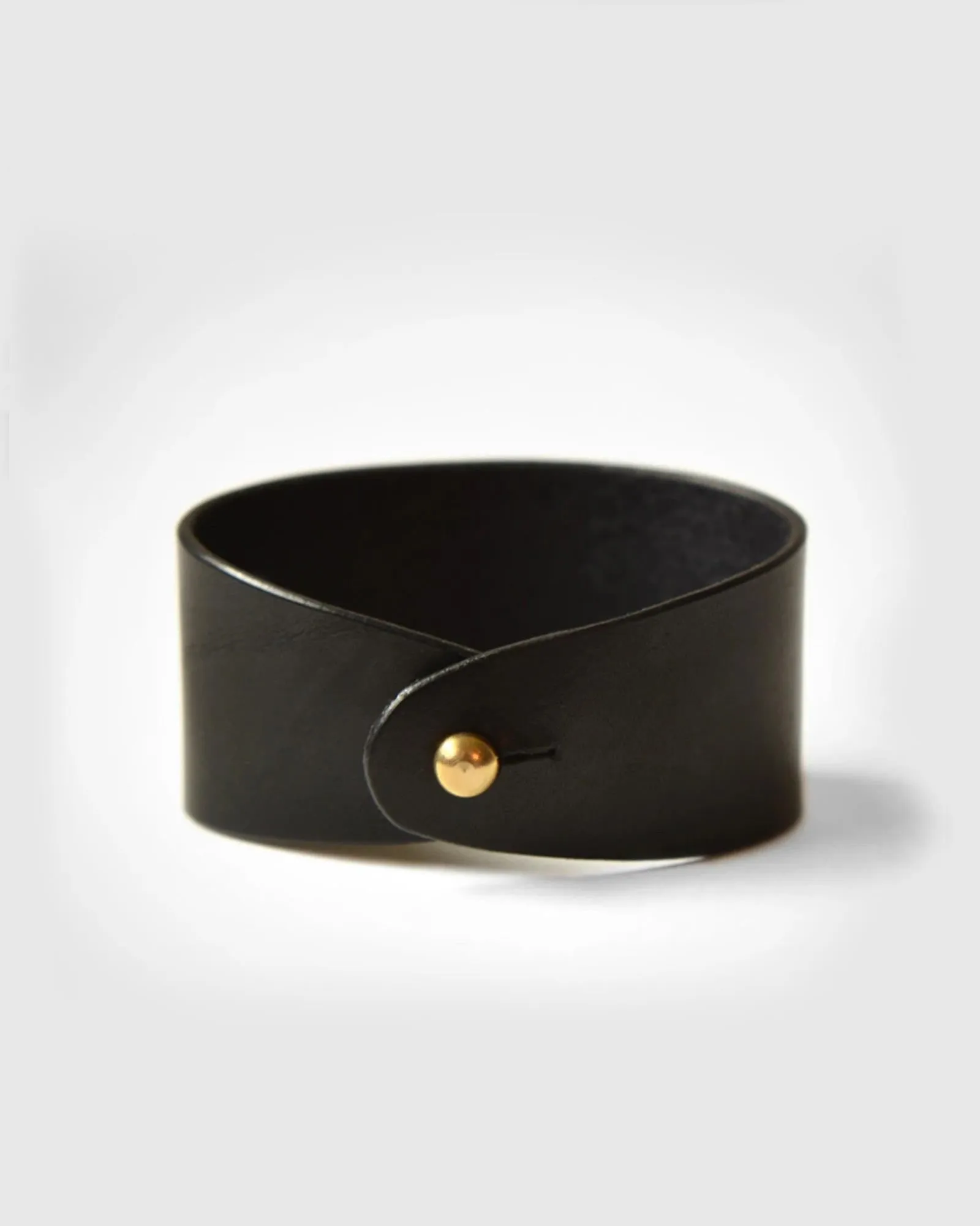 Leather Wrap Bracelet / Black
