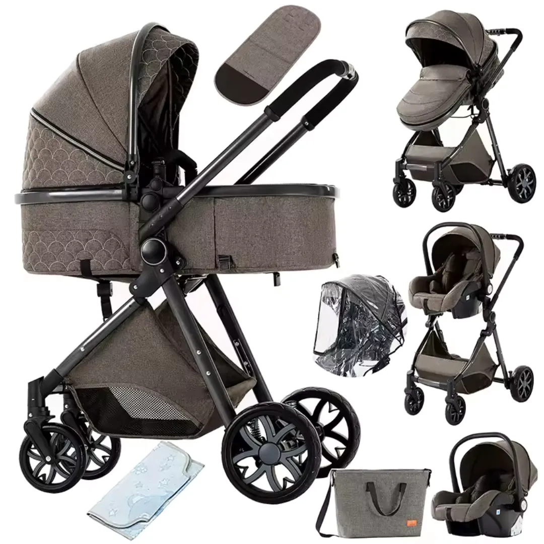 Luxurious 3 In 1 Pushchair Bundle