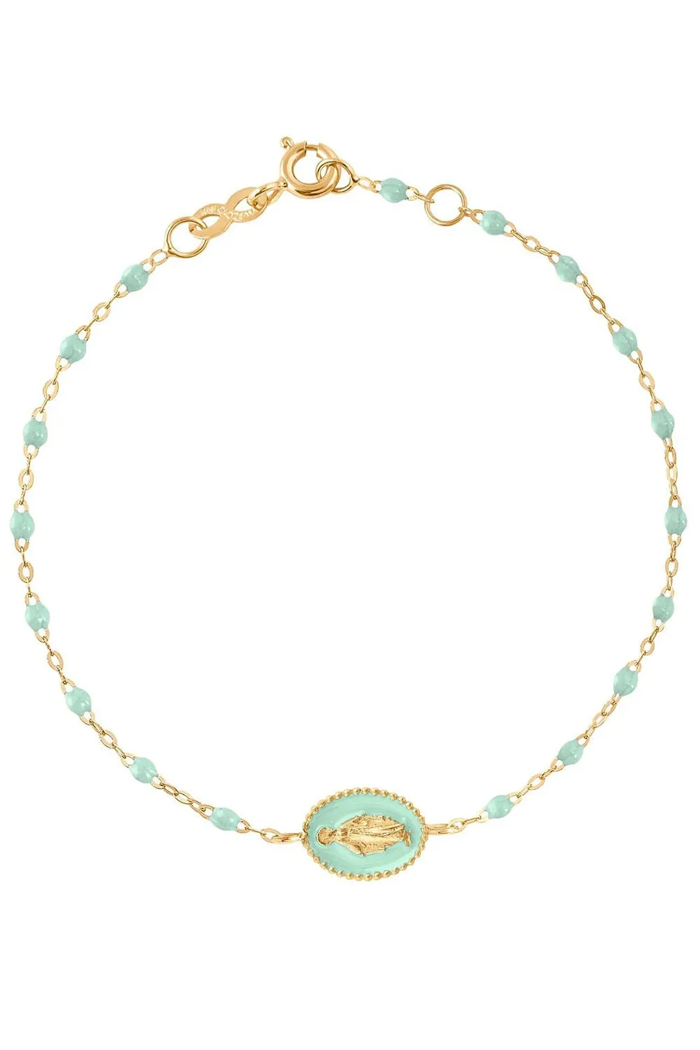Madone Charm Classic Gigi Bracelet - 6.7in - Jade