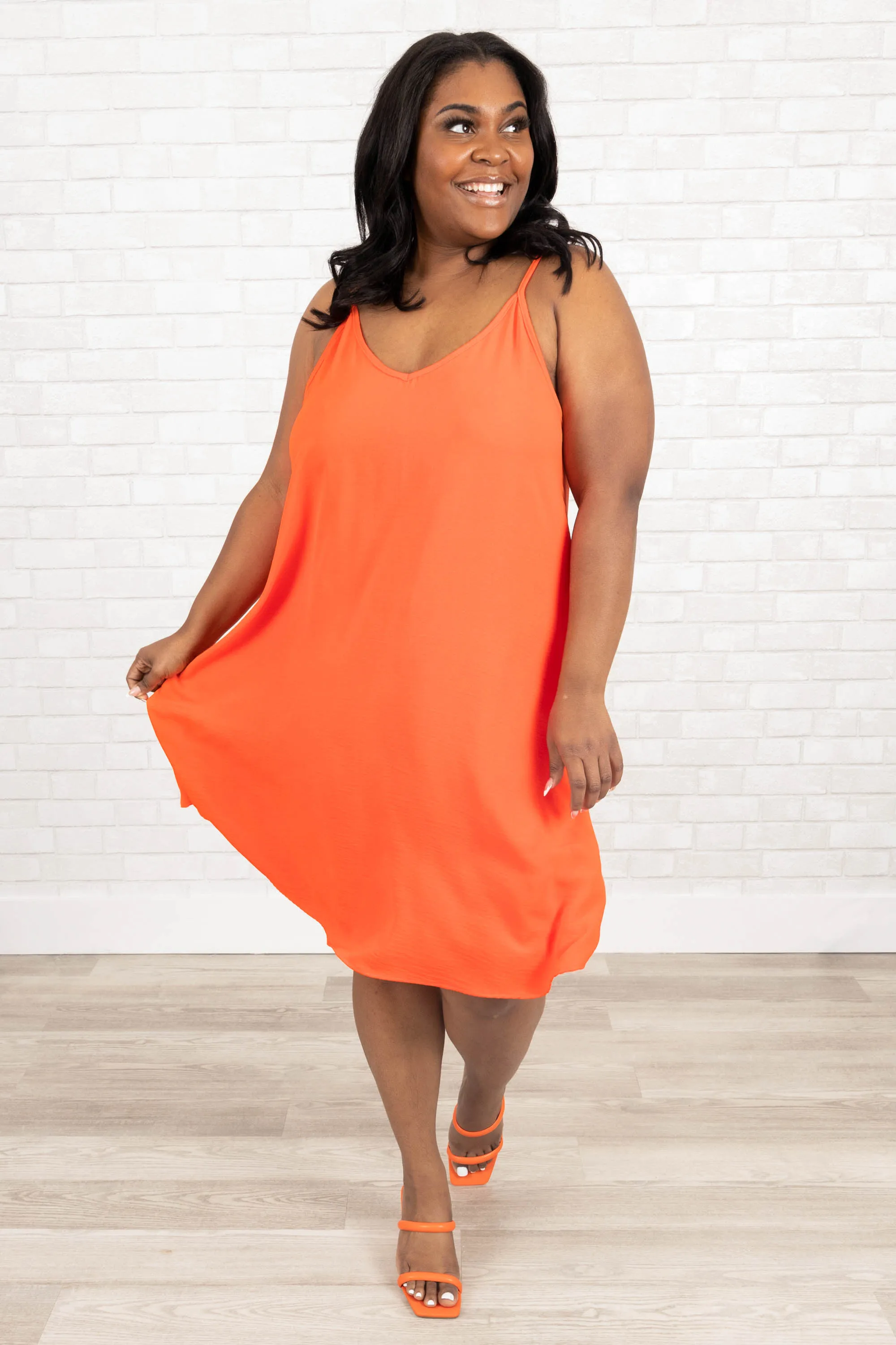 Market Memories Dress, Coral