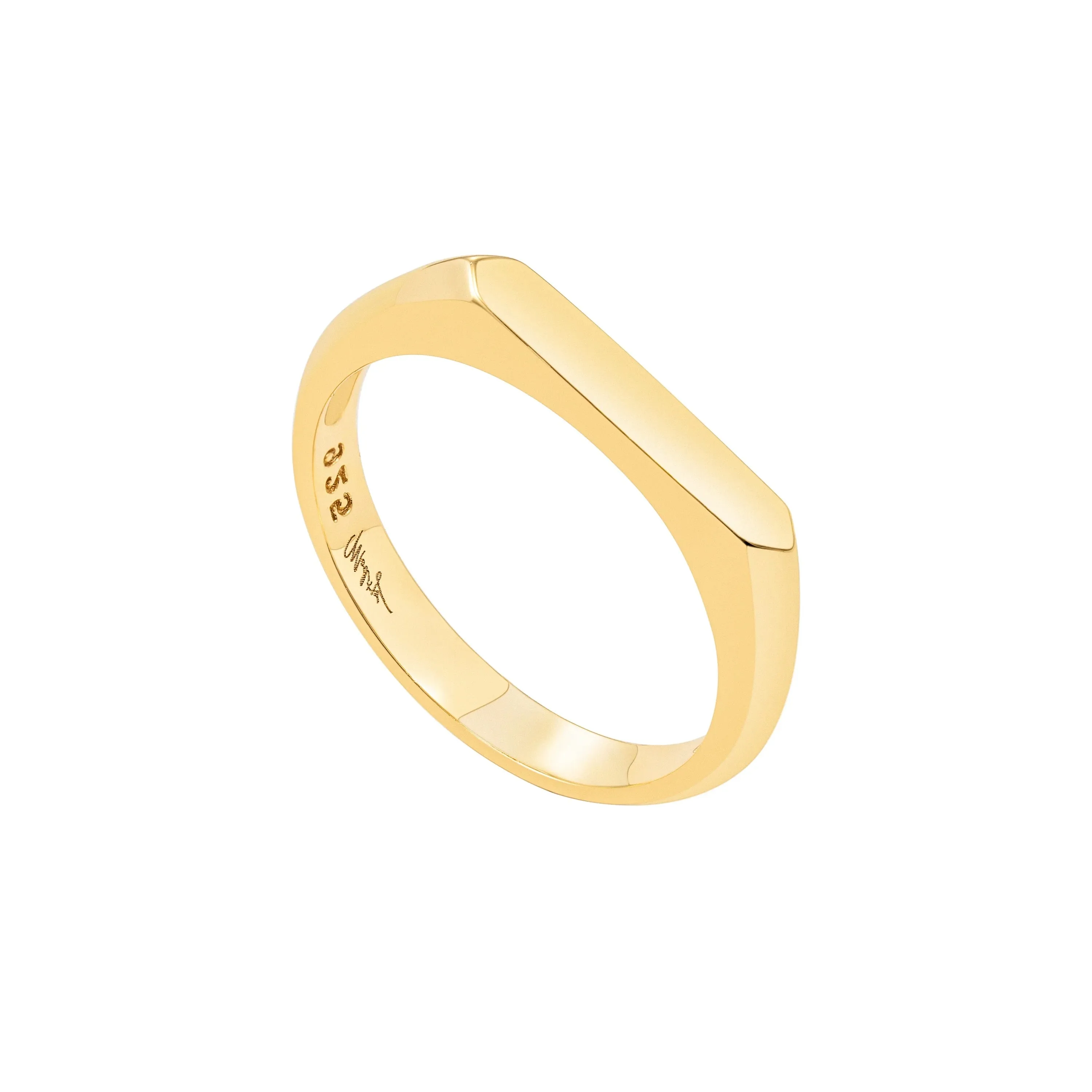 Michelle Slim Signet Ring