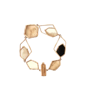 Ombre Fossilized Walrus Geometric Bracelet