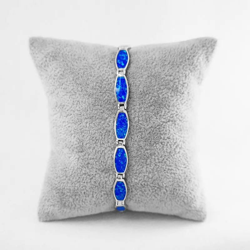 Oval Crushed Opal Bracelet
