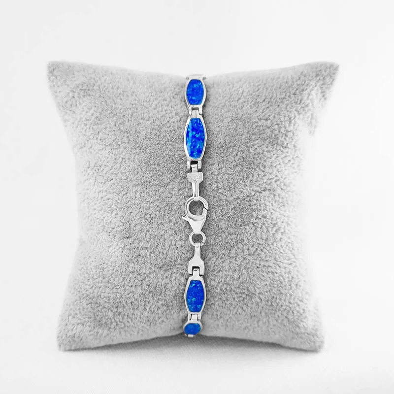Oval Crushed Opal Bracelet