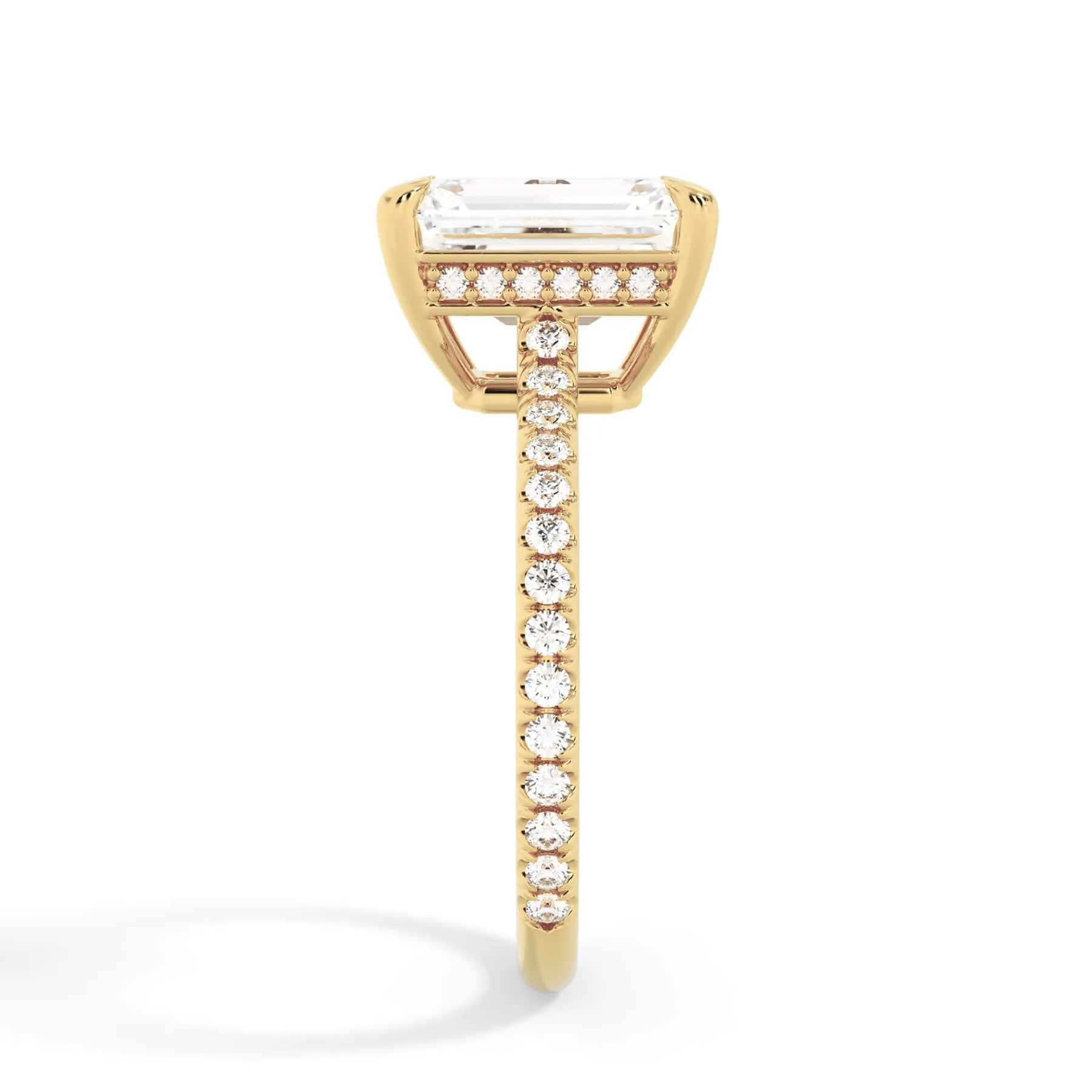 Oval Pave Engagement Ring