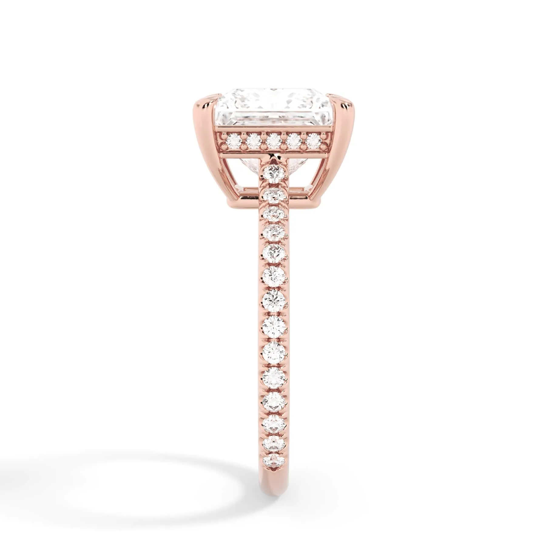 Oval Pave Engagement Ring