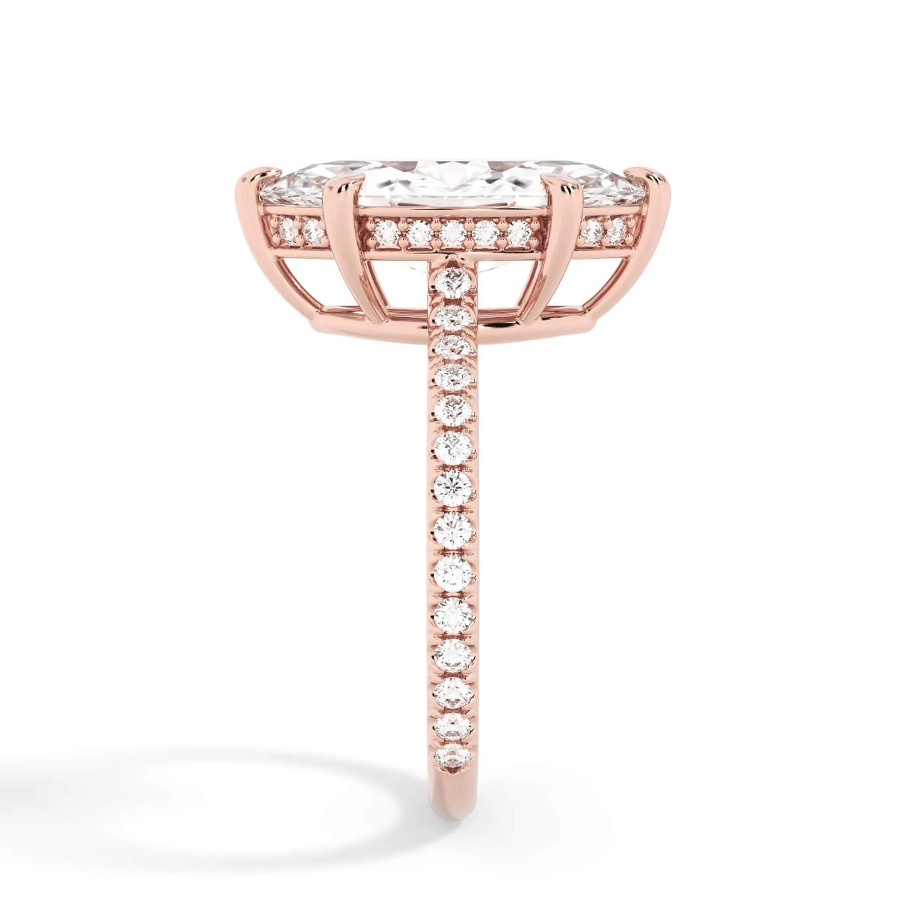 Oval Pave Engagement Ring