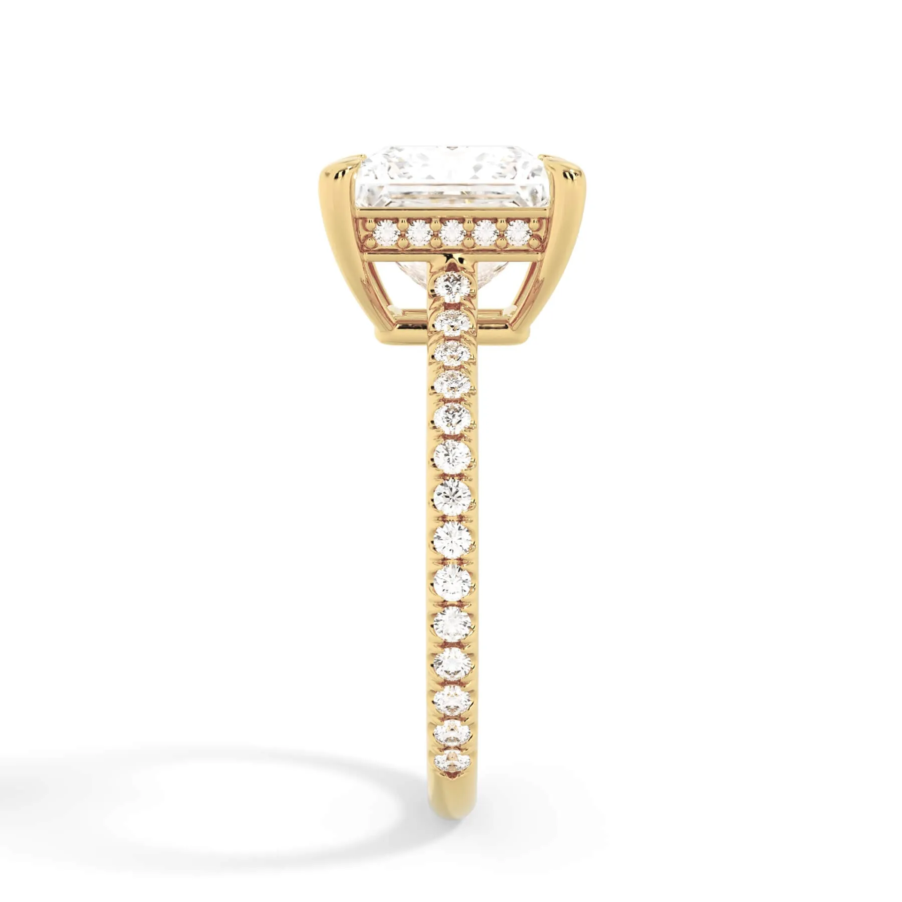 Oval Pave Engagement Ring