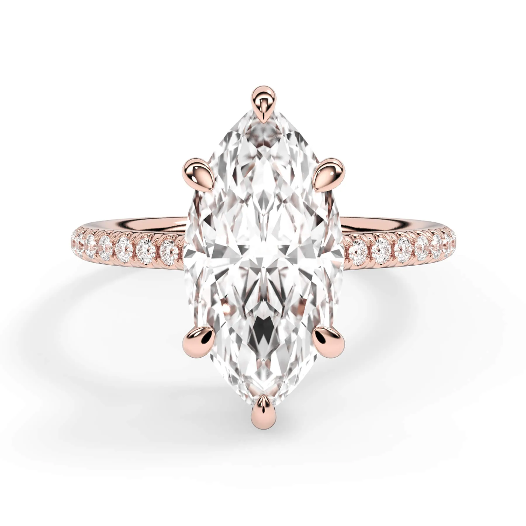 Oval Pave Engagement Ring