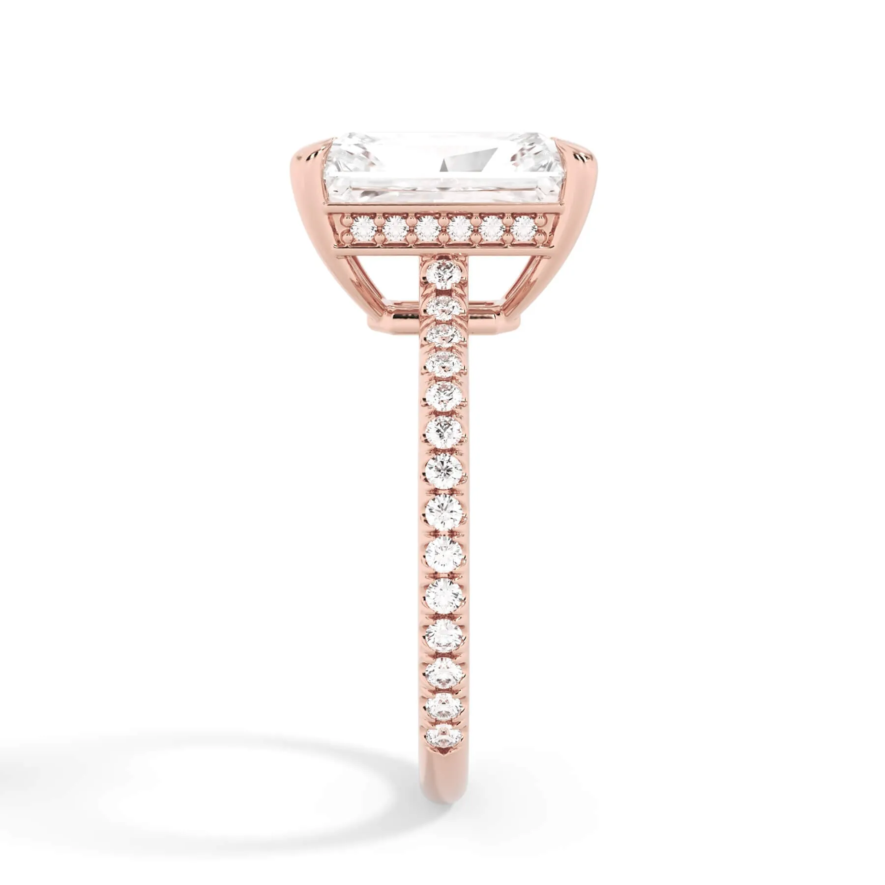 Oval Pave Engagement Ring