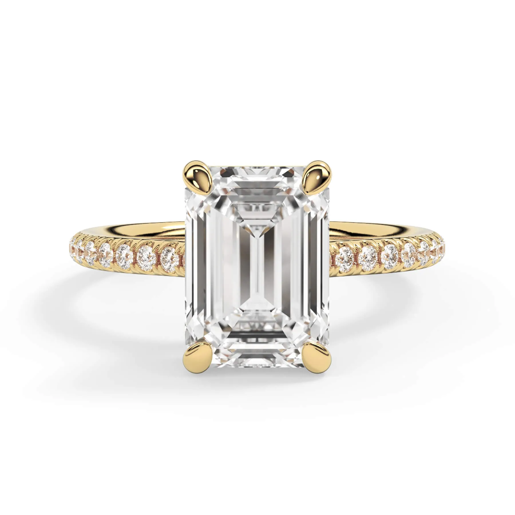Oval Pave Engagement Ring