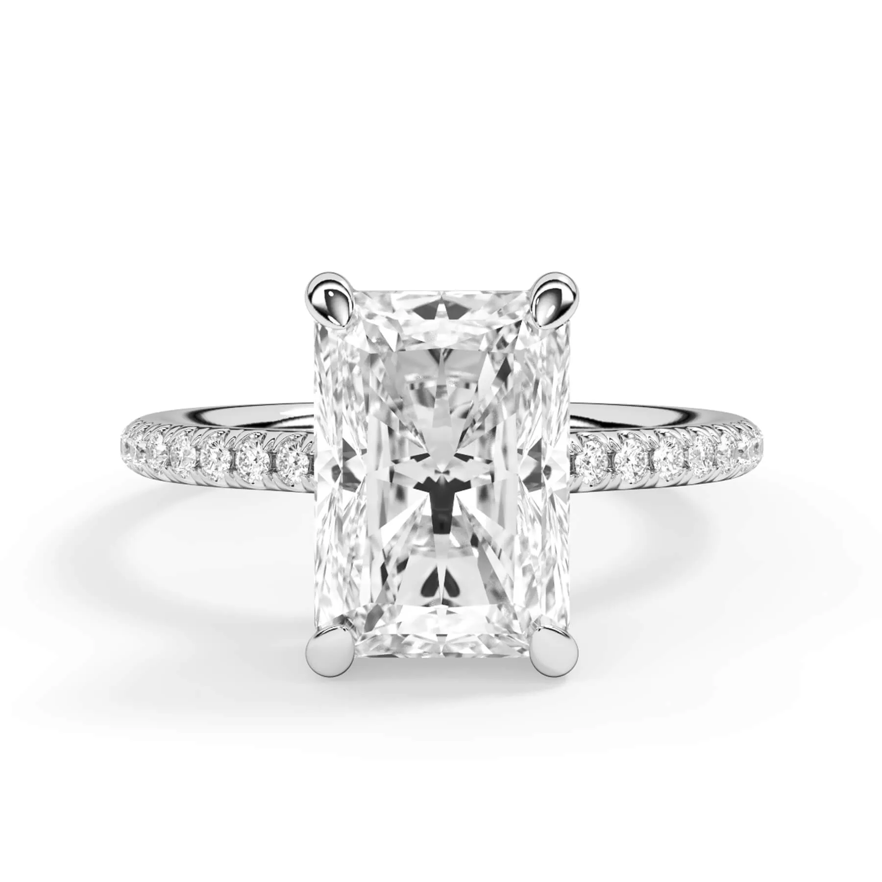 Oval Pave Engagement Ring
