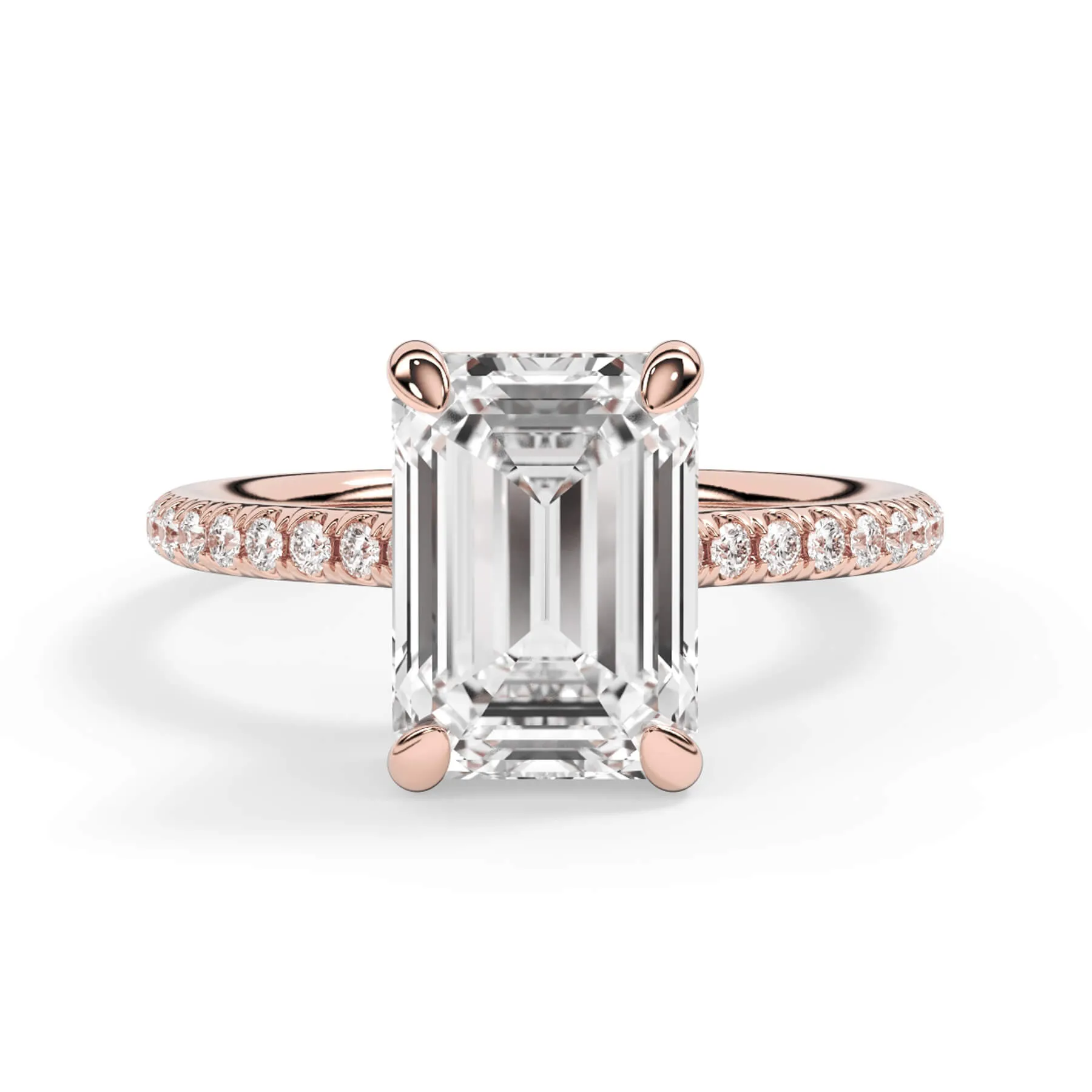 Oval Pave Engagement Ring