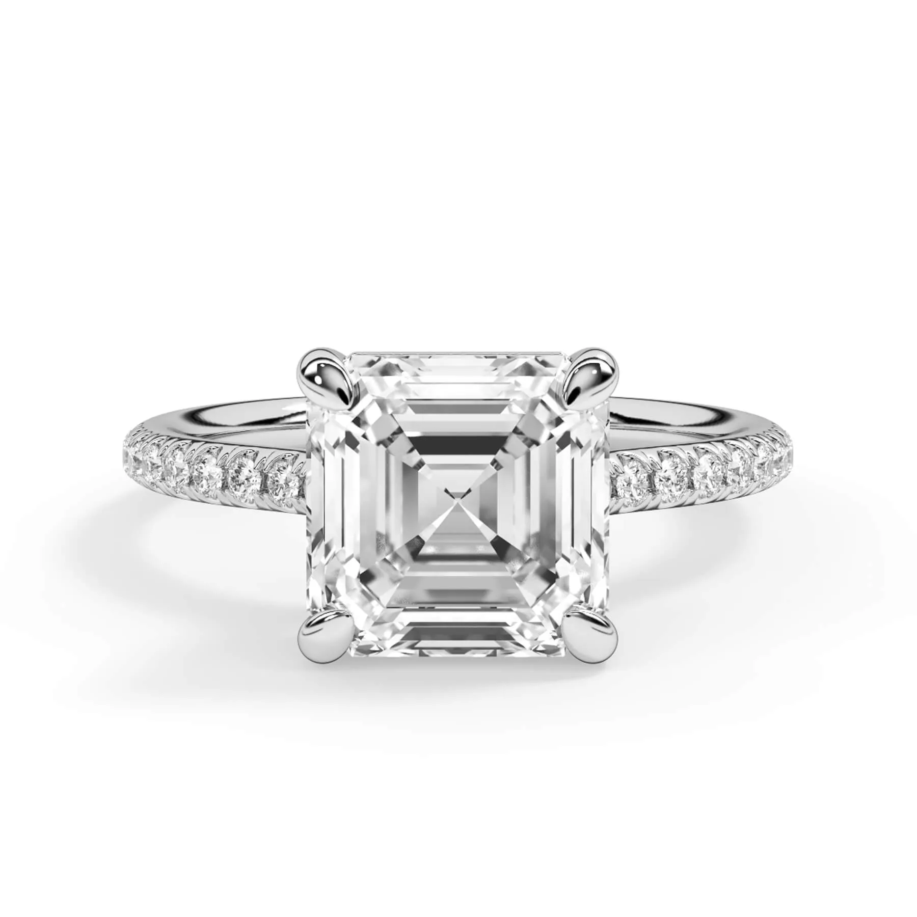 Oval Pave Engagement Ring